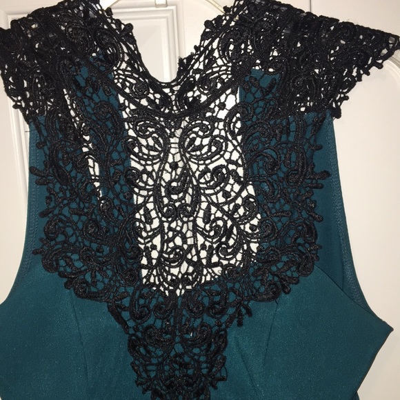 black lace top dress - Picture 3 of 4